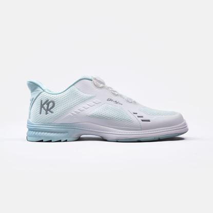 Picture of KR Strikeforce Women's Lady Jet White Teal Left Hand Bowling Shoes