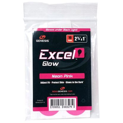 Picture of Genesis Excel Glow Neon Pink Black Light Performance Tape (10ct)