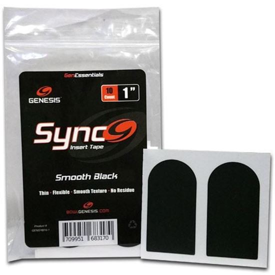 Picture of Genesis Sync Smooth Black 1" Insert Tape (10ct)