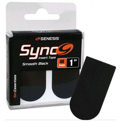 Picture of Genesis Sync Smooth Black 1" Insert Tape (40ct)