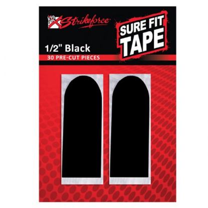 Picture of KR Strikeforce Sure Fit Tape 1/2" Black Smooth 30 Piece