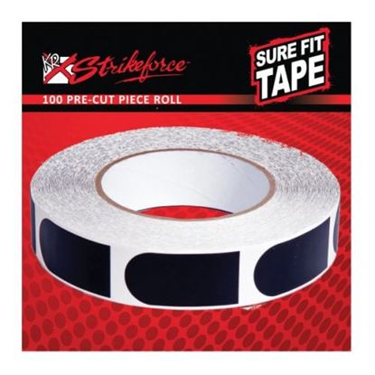 Picture of KR Strikeforce Sure Fit Tape 3/4" Black Smooth 100 Piece