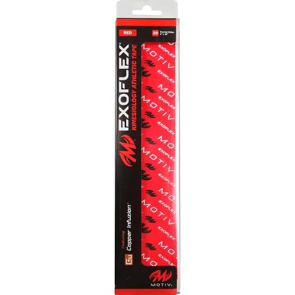 Picture of Motiv ExoFlex Kinesiology Tape Pre Cut Red