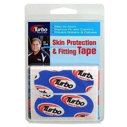 Picture of Turbo Driven to Bowl 1" Precut Fitting Tape - Blue 30 Pieces