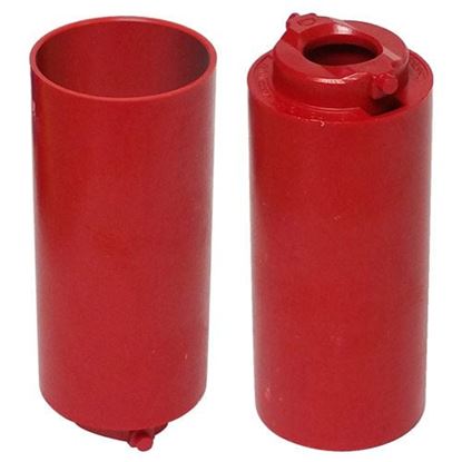 Picture of Turbo Switch Grip Empty Removable Inner Sleeve Red - Single