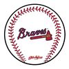 Picture of KR Strikeforce MLB Atlanta Braves Round Baseball Shammy