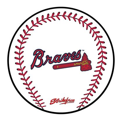 Picture of KR Strikeforce MLB Atlanta Braves Round Baseball Shammy