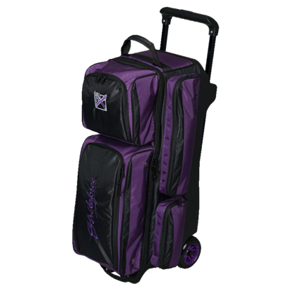 Picture of KR Strikeforce Konvoy 3 Ball Triple Roller Black Purple Bowling Bag