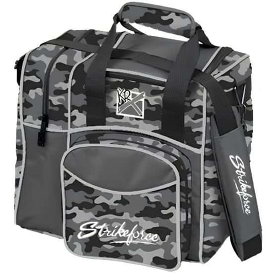 Picture of KR Flexx 1 Ball Single Tote Grey Camo Smoke Bowling Bag