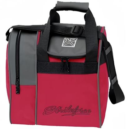 Picture of KR Rook 1 Ball Single Tote Red Charcoal Bowling Bag